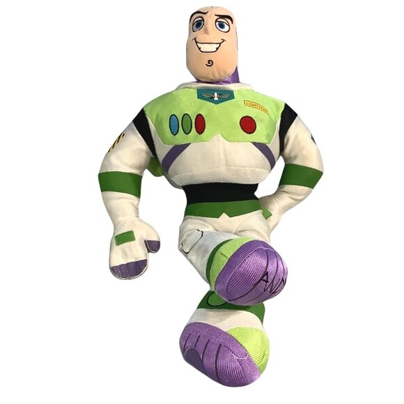 BUZZ LIGHTYEAR Plush Toy Story Doll 18" Disney Pixar Andy Foot Stuffed Animal - Picture 7 of 7